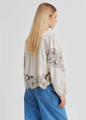 Elinor bluse Soft Beige Second Female 